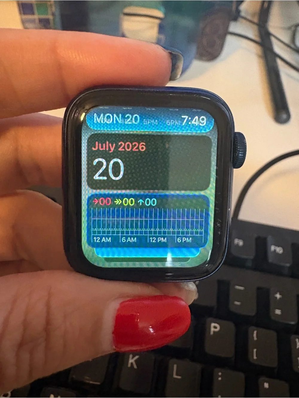 Apple smartwatch featuring